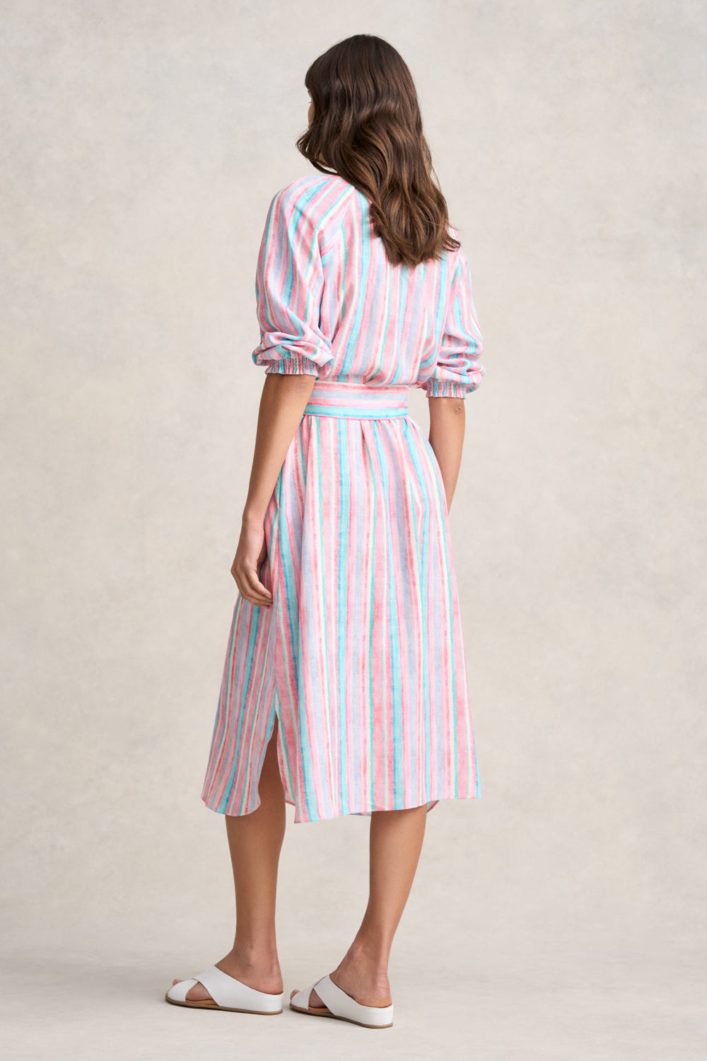 Stripe Resort Shirt Dress - Summer Stripe
