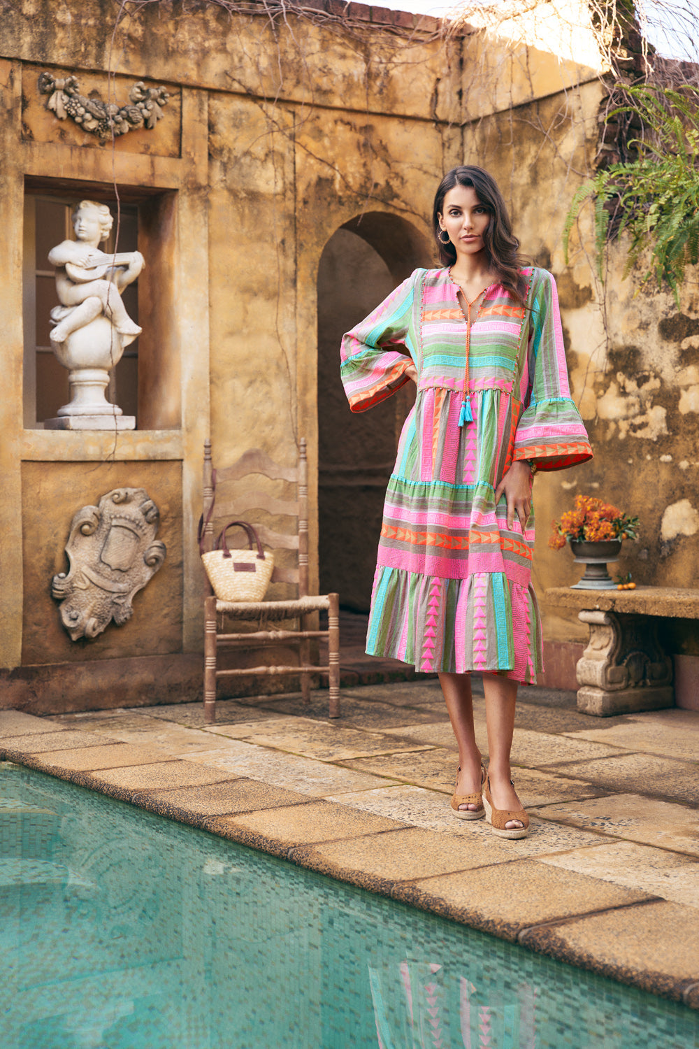 Fluoro Jacquard Dress - Fluoro Jacquard