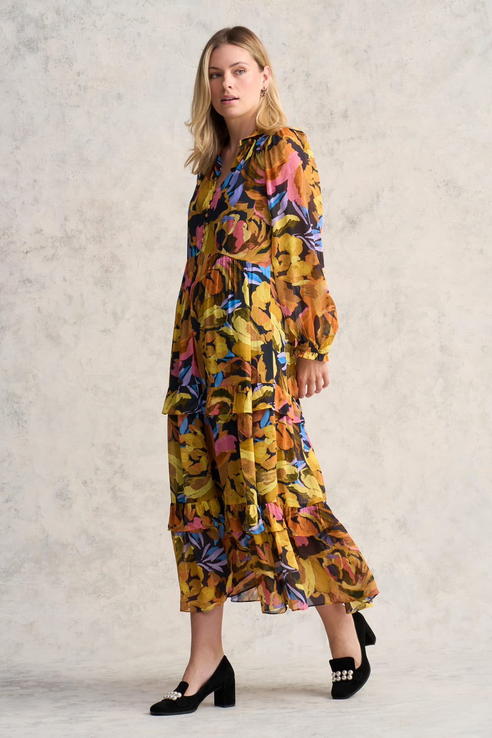 Printed Maxi Dress - Renaissance Print