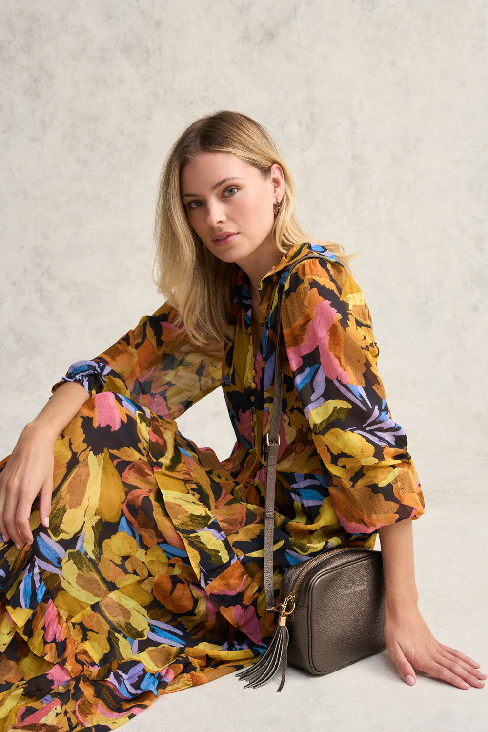 Printed Maxi Dress - Renaissance Print